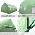 TECTAKE - Serre tunnel 18 m² 600x300x205cm vert - vignette
