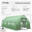 TECTAKE - Serre tunnel 18 m² 600x300x205cm vert - vignette