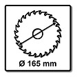 MAKITA - Lames carbure "EFFICUT" pour Bois, pour scies circulaires à batterie MAKITA - vignette