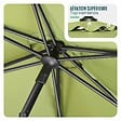 VOUNOT - Parasol de jardin inclinable avec aeration et sac bandouliere 270cm vert olive - vignette
