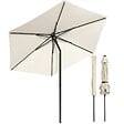 VOUNOT - Parasol de jardin inclinable avec aeration et sac bandouliere 270cm beige - vignette