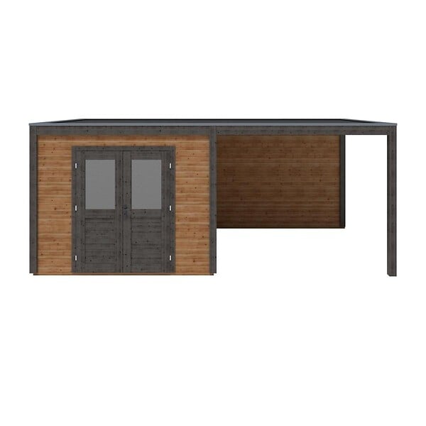 ALTANKA - Abri de jardin en bois Sora 6.06x3.09m - 18.73m2 - Ep. 28mm - Traité - 000480 - large