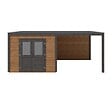 ALTANKA - Abri de jardin en bois Sora 6.06x3.09m - 18.73m2 - Ep. 28mm - Traité - 000480 - vignette