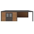 ALTANKA - Abri de jardin en bois Nova 8.06x4.09m - 32.96m2 - Ep. 28mm - Traité - 000486 - vignette