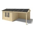 ALTANKA - Abri de jardin en bois - 18m2 - 5.79x3m - Ep. 28mm - Couleur: naturel - DOM764 - vignette