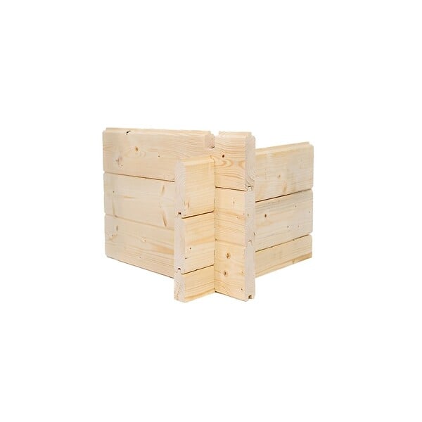 ALTANKA - Abri de jardin en bois - 18m2 - 5.79x3m - Ep. 28mm - Couleur: naturel - DOM764 - large