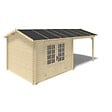 ALTANKA - Abri de jardin en bois - 18m2 - 5.79x3m - Ep. 28mm - Couleur: naturel - DOM764 - vignette
