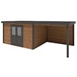 ALTANKA - Abri de jardin en bois Freya 6.56x3.09m - 20.27m2 - Ep. 28mm - Traité - 000473 - vignette