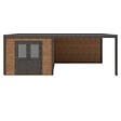 ALTANKA - Abri de jardin en bois Sora 7.06x3.09m - 21.82m2 - Ep. 28mm - Traité - 000481 - vignette