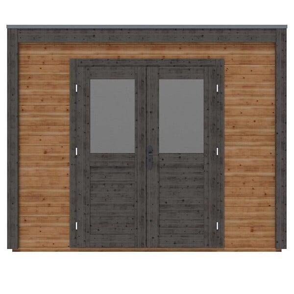 ALTANKA - Abri de jardin en bois Sora 3.09x3.09m - 9.55m2 - Ep. 28mm - Traité - 000476 - large