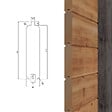 ALTANKA - Abri de jardin en bois Sora 3.09x3.09m - 9.55m2 - Ep. 28mm - Traité - 000476 - vignette