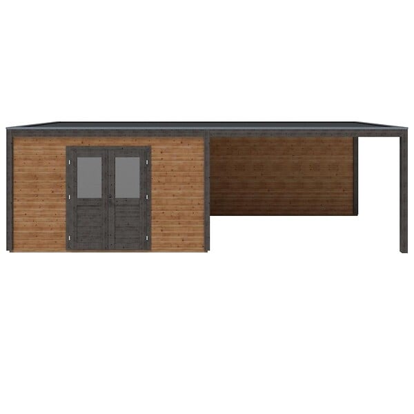 ALTANKA - Abri de jardin en bois Nova 8.06x3.09m - 24.91m2 - Ep. 28mm - Traité - 000485 - large