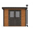 ALTANKA - Abri de jardin en bois Freya 4.09x3.09m - 12.64m2 - Ep. 28mm - Traité - 000467 - vignette