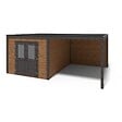 ALTANKA - Abri de jardin en bois Sora 6.06x4.09m - 23.41m2 - Ep. 28mm - Traité - 000482 - vignette