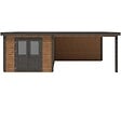 ALTANKA - Abri de jardin en bois Aura 7.06x3.09m - 21.81m2 - Ep. 28mm - Traité - 000470 - vignette