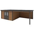 ALTANKA - Abri de jardin en bois Freya 8.06x4.09m - 32.96m2 - Ep. 28mm - Traité - 000475 - vignette