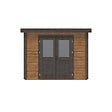 ALTANKA - Abri de jardin en bois Aura 3.09x3.09m - 9.55m2 - Ep. 28mm - Traité - 000465 - vignette