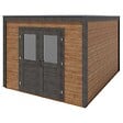 ALTANKA - Abri de jardin en bois Sora 3.09x4.09m - 12.64m2 - Ep. 28mm - Traité - 000477 - vignette