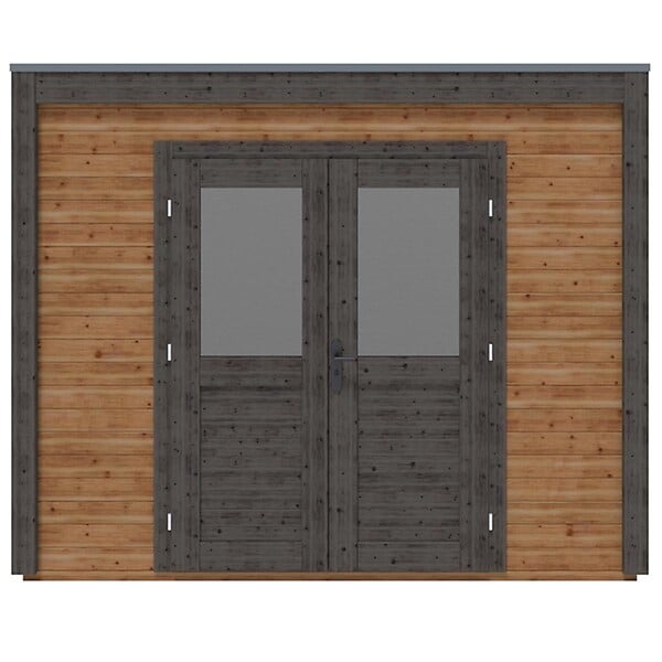 ALTANKA - Abri de jardin en bois Sora 3.09x4.09m - 12.64m2 - Ep. 28mm - Traité - 000477 - large