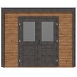 ALTANKA - Abri de jardin en bois Sora 3.09x4.09m - 12.64m2 - Ep. 28mm - Traité - 000477 - vignette