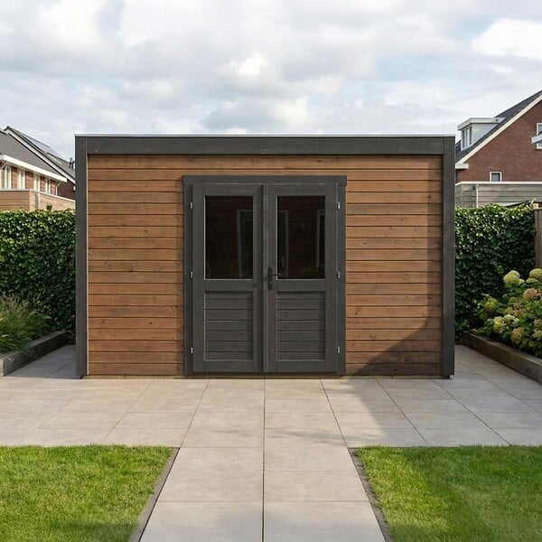 ALTANKA - Abri de jardin en bois Nova 4.09x3.09m - 12.64m2 - Ep. 28mm - Traité - 000478 - large