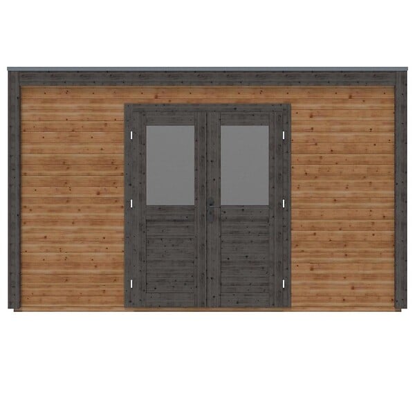 ALTANKA - Abri de jardin en bois Nova 4.09x3.09m - 12.64m2 - Ep. 28mm - Traité - 000478 - large