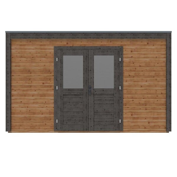 ALTANKA - Abri de jardin en bois Nova 4.09x4.09m - 16.73m2 - Ep. 28mm - Traité - 000479 - large