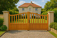 GD MENUISERIES - Portail En Bois Ajouree L3,50m x H1,10/1,30 - vignette