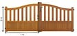 GD MENUISERIES - Portail En Bois Ajouree L3,50m x H1,10/1,30 - vignette