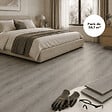 MCCOVER - Sol vinyle SPC clipsable 50,7 m² chêne gris - Sous couche intégrée, usure 0,5 mm Chêne gris - vignette