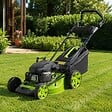 VITO - Tondeuse à gazon Thermique 5.5 CV 190cc Moteur 4T Essence Coupe 51cm Bac 60L Mulching 7 hauteurs 25 à 75mm Entretien Jardin VITO - vignette