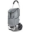 VOUNOT - Chariot de course pliable aluminium 2 roues gris - vignette