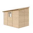 TIMBELA - TIMBELA M339  Abri de Jardin en Bois Naturel (sans paroi latérale) - H243xl216xL318 cm/6 m2 - vignette