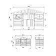 TIMBELA - Abri de Jardin en Bois Naturel - H246x418x220 cm /8 m² - M332 - vignette
