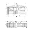 TIMBELA - Abri de Jardin en Bois Naturel - H246x418x522 cm / 20 m² - M333 - vignette