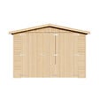 TIMBELA - TIMBELA M102 - GARAGE en bois Naturel - H222xL616xl324 cm / 18 m² - vignette