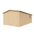 TIMBELA - TIMBELA M102 - GARAGE en bois Naturel - H222xL616xl324 cm / 18 m² - vignette