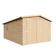TIMBELA - TIMBELA M101 - GARAGE en Bois Naturel - H222xL516xl324 cm /15 m² - vignette