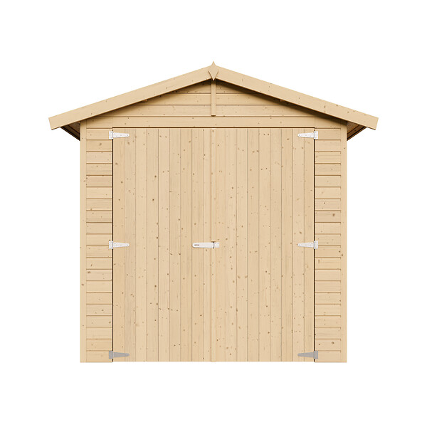 TIMBELA - TIMBELA M105 - GARAGE en bois Naturel - H222xL320xl244 cm / 6 m² - large