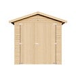 TIMBELA - TIMBELA M105 - GARAGE en bois Naturel - H222xL320xl244 cm / 6 m² - vignette