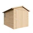 TIMBELA - TIMBELA M105 - GARAGE en bois Naturel - H222xL320xl244 cm / 6 m² - vignette