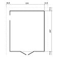 TIMBELA - TIMBELA M105 - GARAGE en bois Naturel - H222xL320xl244 cm / 6 m² - vignette