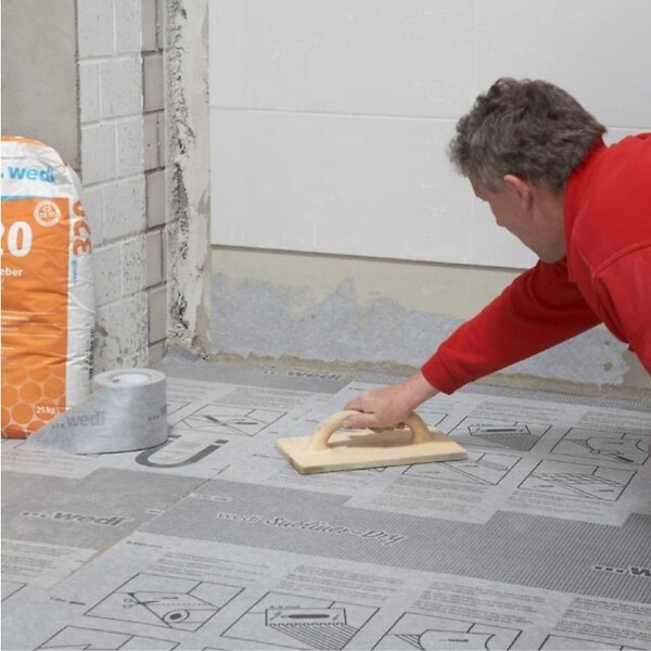 WEDI - Natte d étanchéité Subliner Dry support béton 5m x 1m - large