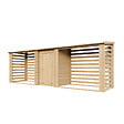 TIMBELA - Abri à bûches en bois avec remise 6,18 m2 TIMBELA M206 - vignette