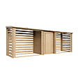 TIMBELA - Abri à bûches en bois avec remise 6,18 m2 TIMBELA M206 - vignette