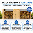TIMBELA - Abri à bûches en bois avec remise 6,18 m2 TIMBELA M206 - vignette