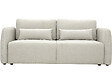 HABITAT ET JARDIN - Canapé droit convertible en tissu "Concorde" 3 places - Beige - vignette