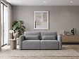HABITAT ET JARDIN - Canapé droit convertible en tissu "Concorde" 3 places - Gris - vignette