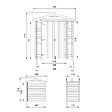 TIMBELA - Abri de Jardin en Bois 1,98 m² TIMBELA M367C1 - vignette