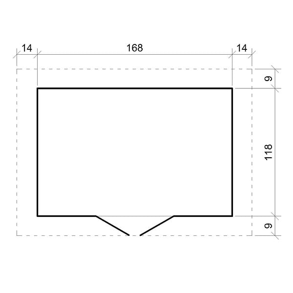 TIMBELA - Abri de Jardin en Bois 1,98 m² TIMBELA M367C1 - large
